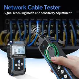 Кабельний тестер Noyafa NF-8209 pro Мережний тестер кабелю, трасошукач, PoE тестер, вимірювання довжини кабелю (19405) - мініатюра 8