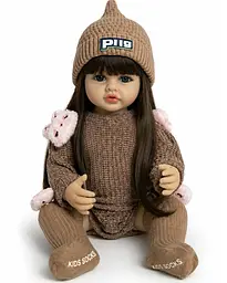 Реалістична Кукла Реборн 55 см повністю вінілова Doll Reborn Baby К0100212