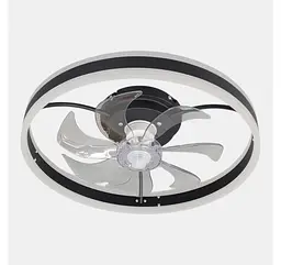 Стельова LED-люстра-вентилятор Artlight FS301BK, чорна, 71 Вт, від 10-18 м² - мініатюра 3