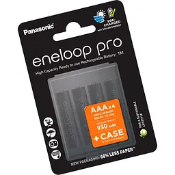 Акумулятор Panasonic Eneloop Pro AAA 930mAh NiMh 4шт + Case Eneloop (BK-4HCDEC4CP) [103353] - мініатюра 3
