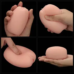 Мастурбатор - Slider Double-Ended Masturbator Vagina and Anus Flesh - мініатюра 4