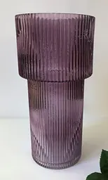 Ваза 14,5x14,5x30 "Тафт" (скло у напиленні)