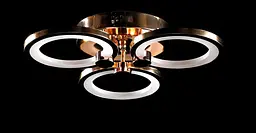 Люстра стельова LED Splendid Ray LK38/3, 80W, золото, білий, з пультом, сучасний стиль - мініатюра 4