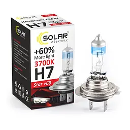 Галогенова лампа Solar H7 12V 55W PX26d Starlight +60% 1237