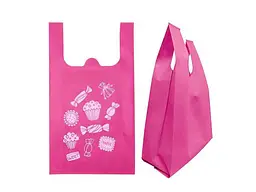 Еко сумка-майка ECOBAG без замка 300 x 540 x 130 (Автомат) з друком (Солодощі флекс