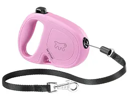 Рулетка для собак Ferplast Flippy One Cord S до 8 кг рожевий шнур 3 м 75092016