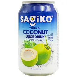 Напій молодого кокосу з м'якоттю Sagiko 320 мл