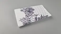 Пакет із прорізною ручкою (20*30)"Fashion квіти Білий"Леомі (100 шт.) - мініатюра 2