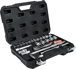 Набір інструментів для ремонту авто Yato 1/2"в кейсі, 25 шт
