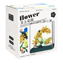 Дитячий конструктор Bambi Flower Language 7345 у колбі, 327 деталей