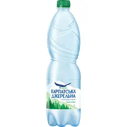 Упаковка мінеральної води Карпатська Джерельна слабогазована 12 л (1 л х 12 шт.) - мініатюра 2
