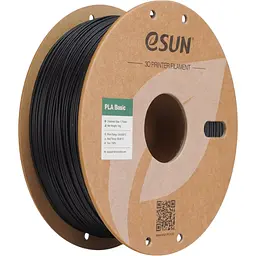 Пластик для 3D-принтера eSUN PLA BASIC 1,75mm 1kg BLACK (PLA-BASIC175B1P1)