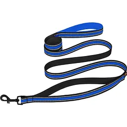Повідець для собак BronzeDog Mesh, розмір S, 200х1,6 см, синій - мініатюра 3