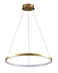 Світильник підвісний, люстра Goldlux 329165 Lea 1 Led 1x20W 4000K 2600Lm IP20 Золото