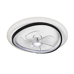 Люстра вентилятор стельова LED Levistella 7875088B BK+WH, 50W, білий+чорний, з пультом, сучасний стиль для дому