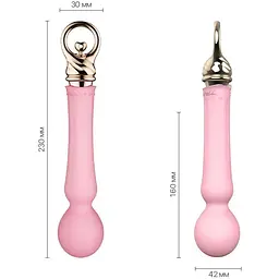 Вібромасажер із підігрівом Zalo Sweet Magic Confidence Wand Fairy Pink - мініатюра 3