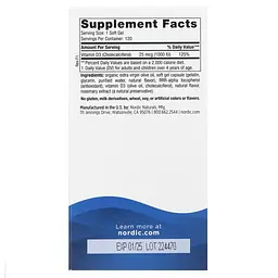 Вітамін Д3 (апельсин) Nordic Naturals Vitamin D3 Nordic Naturals 1000 МО 120 капсул - мініатюра 3