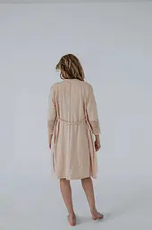 Халат для вагітних та годуючих матусь Soft&amp;Lace для майбутніх мам L Мамин Дім бежевий - мініатюра 3