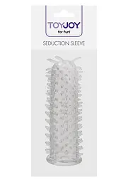 Насадка на пеніс Toy Joy Seduction Sleeve Clear 11 см прозорий - мініатюра 2