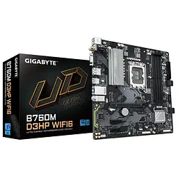 Материнська плата Gigabyte B760M D3HP WIFI6 (B760M D3HP WIFI6) (Socket 1700, Intel B760, Micro-ATX) - мініатюра 4