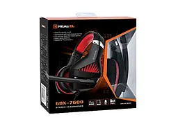 Гарнітура REAL-EL GDX-7600 Black-Red (EL124100028) - мініатюра 5