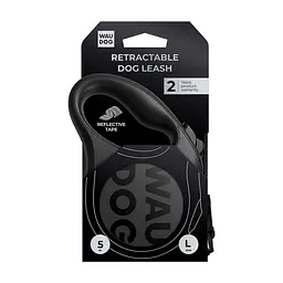 Повідець для собак WAUDOG R-leash Monochrome Black XS до 12 кг, 3 м, світловідбивна стрічка (81611) - мініатюра 3