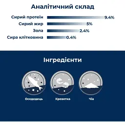 Вологий корм для дорослих котів Dr.Clauder’s Best Selection №10  оселедець та креветки з чіа 200 г - мініатюра 3