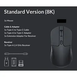 Миша Keychron M3 Black (M3-A23) [168531] - мініатюра 12