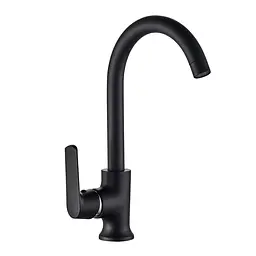 Змішувач для кухні Globus Lux Laguna GLA-0203SL-10-BB Чорний матовий - мініатюра 2