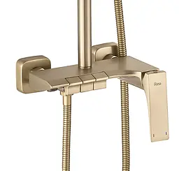 Душова система з виливом Rea Joe brushed gold REA-P5656 - мініатюра 3