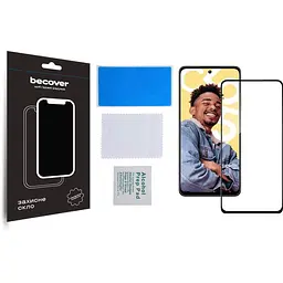 Захисне скло BeCover для Realme C55 Black (709765) - мініатюра 2