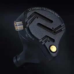 Ігрові дротові вакуумні навушники KZ ZS12 PRO X with mic / Black - мініатюра 4