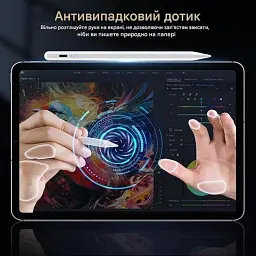 Стилус BAZO-20 для Pro 13''/12.9''/11''/ для iPad 6-11/A16/Mini 5/6-го покоління/Air 3/4/5 White - мініатюра 4