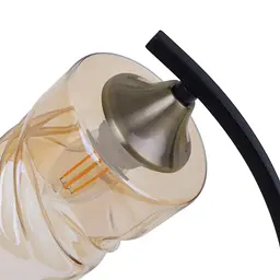 Настільна лампа Brille LK-664T/1 E27 AB+BK - мініатюра 5