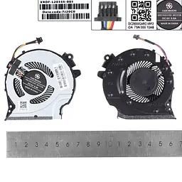 Вентилятор для HP Pavilion 15-CX TPN-C133 series, (GPU Fan, L20334-001, DC28000M5F0, FL8T/FKKA DFS481305MC0T, DC28000KYF0, Аналог) - мініатюра 3