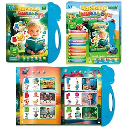 Інтерактивна книга WToys Чарівний віммельбух українською 10 тем цифри абетка скоромовки 35818