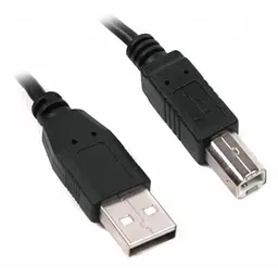 Кабель USB (AM/BM) 3m Maxxtro/Maxxter U-AMBM-10 (принтер, сканер), подвійне екранування Black (о)