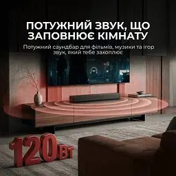 Саундбар Sharp HT-SB121 Black - мініатюра 2