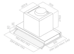 Витяжка Elica BOX IN IX/A/90 - мініатюра 5