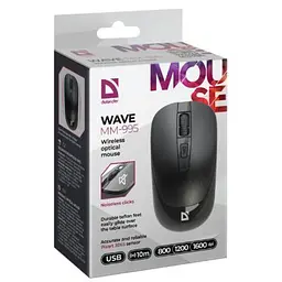 Комп'ютерна мишка Defender Wave MM-995 Silent Wireless Black (52995) - мініатюра 3