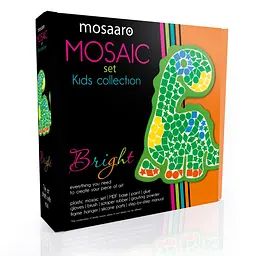 Дитячий набір для творчості пластикова мозаїка "Динозавр" Mosaaro MA7011