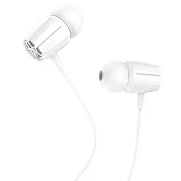 Навушники Hoco M88, вакуумні, провідні, 3.5mm, 1.2m, білі - мініатюра 2