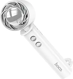 Вентилятор портативний Hoco HX61 Exquisite handheld folding fan white - мініатюра 2