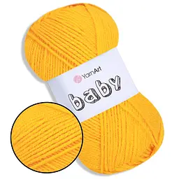 Пряжа для іграшок Baby YA150-50 акрил, 50 грам, 150 м, в асортименті - мініатюра 2