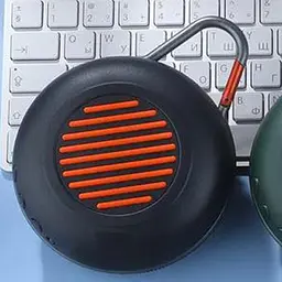 Кругла Bluetooth колонка з функцією speakerphone і радіо чорна TG648 - мініатюра 4