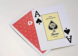 Карти гральні Fournier EPT 100% Plastic Jumbo Index (red) (10018440-1) - мініатюра 3