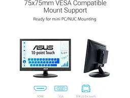 Монітор Asus Touch VT169HE (90LM09V1-B01170) - мініатюра 7