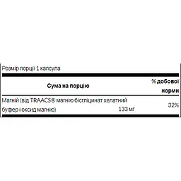 Мінерали Swanson Chelated Magnesium 133 мг 90 капсул - мініатюра 2