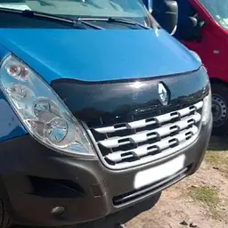 Дефлектор капоту мухобійка для Renault Master 2010- Євро Кріплення (Vip Tuning) - мініатюра 3