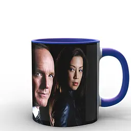Кухоль GeekLand білі Агенти Щ.И.Т Agents of S.H.I.E.L.D. агенти на чорному тлі AS.02.001 330 мл чорний - мініатюра 2